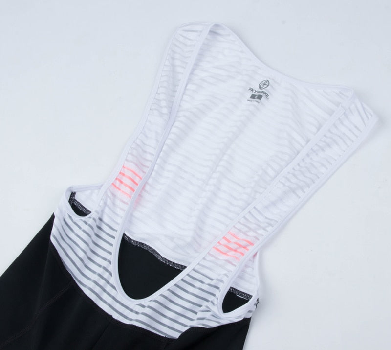 White 4 Pocket Bib Shorts